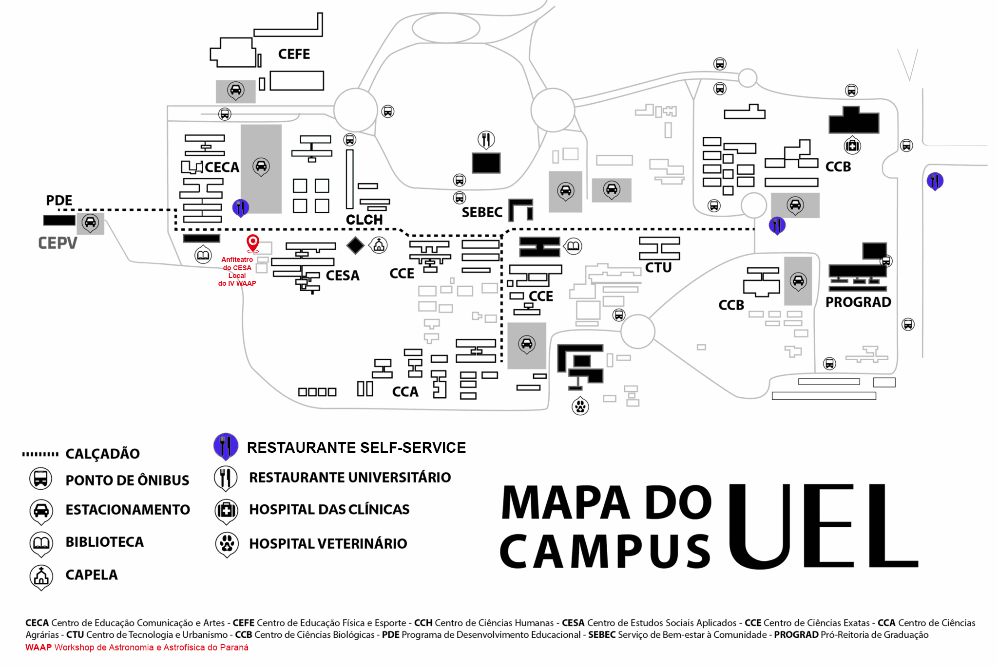 Mapa do Campus UEL