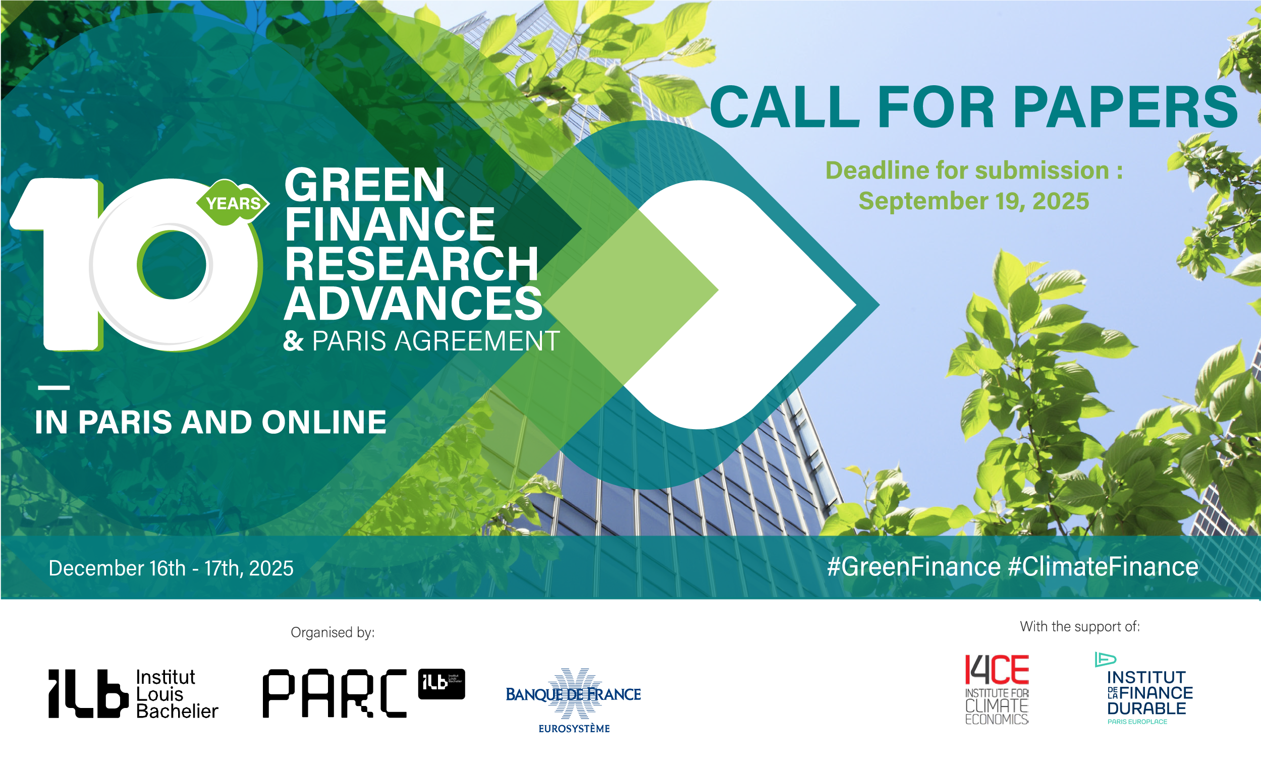 Call for Papers - 10th Green Finance Research Advances