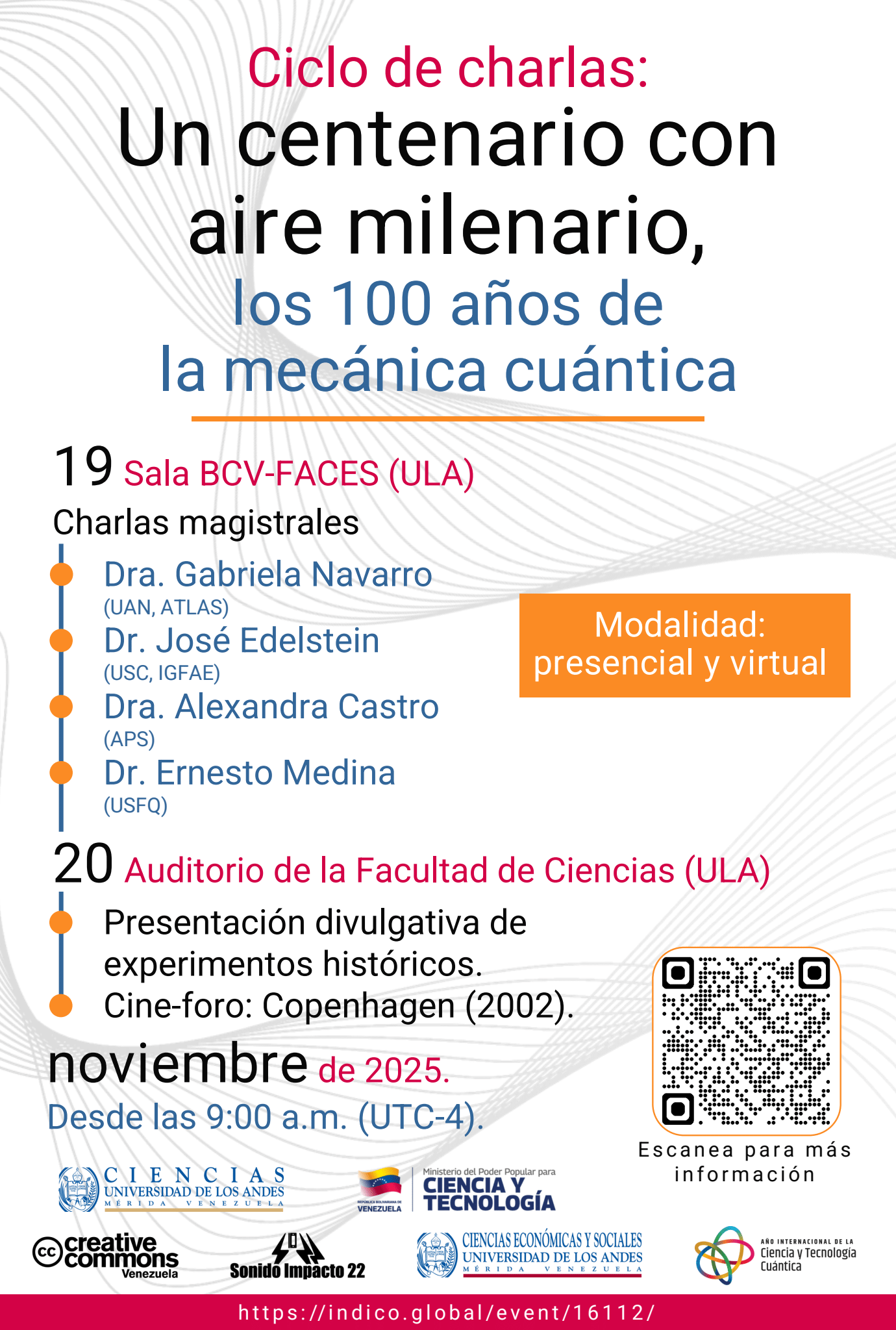Póster del Ciclo de Charlas