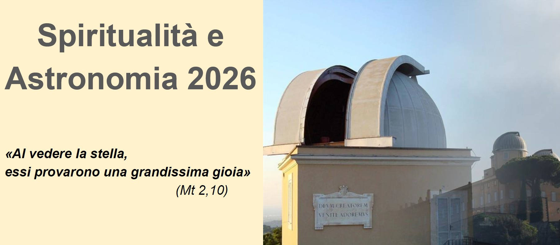 Spiritualità e Astronomia 2026