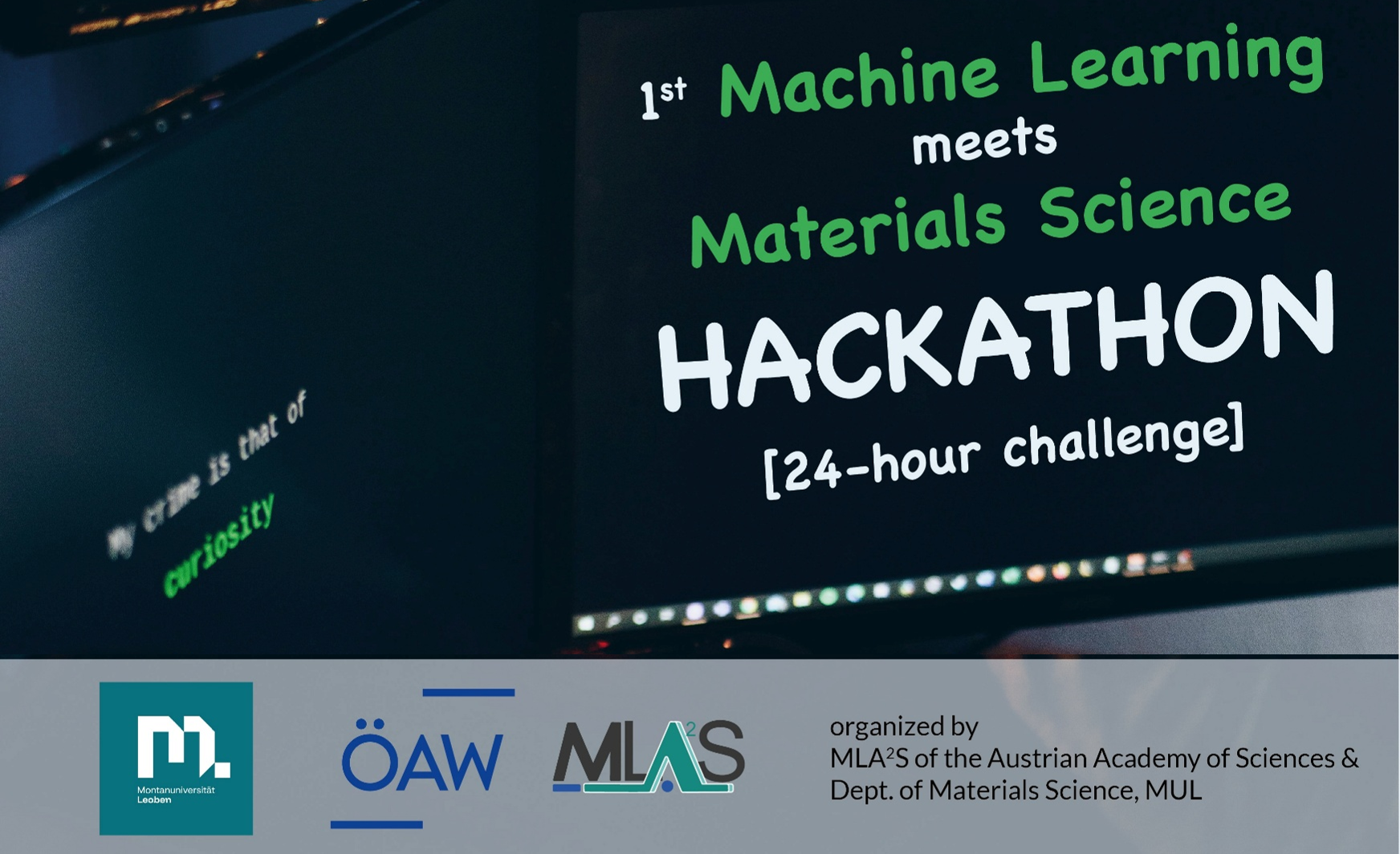 1st Machine Learning meets Materials Science Hackathon