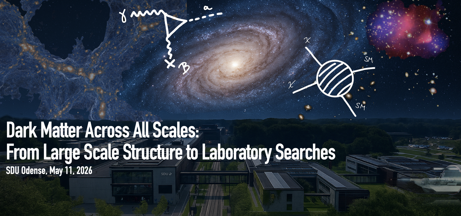Dark matter across all scales: From large scale structure to laboratory searches